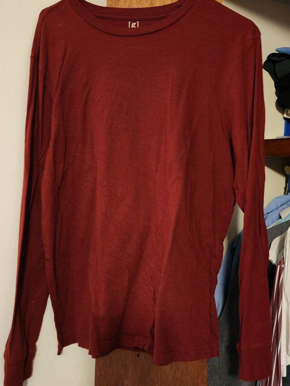 George Men's Crewneck Sweater - Burgundy